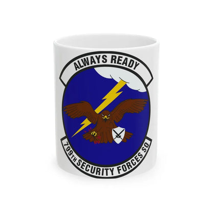 799th Security Forces Squadron (U.S. Air Force) White Coffee Mug-11oz-Go Mug Yourself