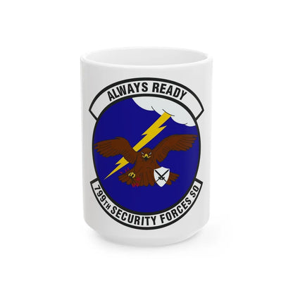 799th Security Forces Squadron (U.S. Air Force) White Coffee Mug-15oz-Go Mug Yourself