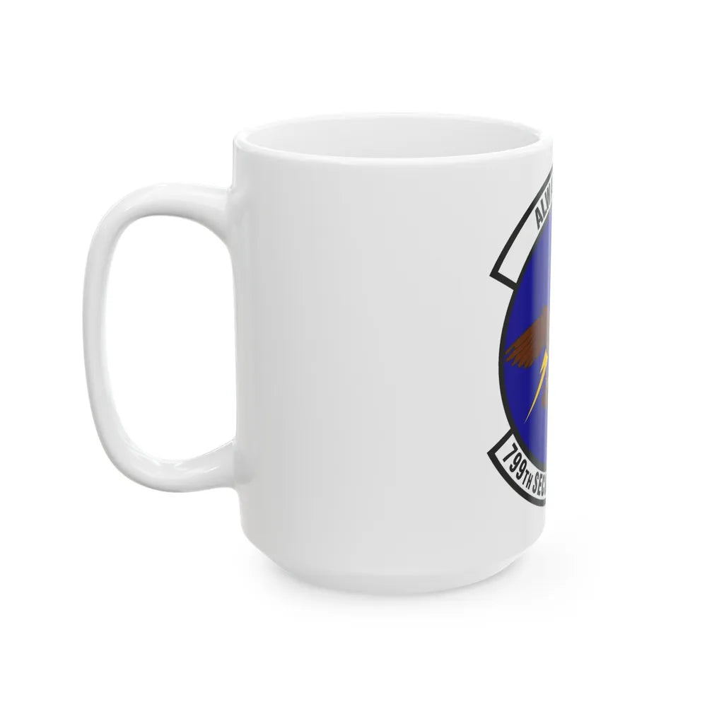 799th Security Forces Squadron (U.S. Air Force) White Coffee Mug-Go Mug Yourself