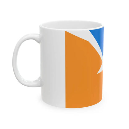 Flag of Tierra del Fuego Province Argentina - White Coffee Mug-Go Mug Yourself