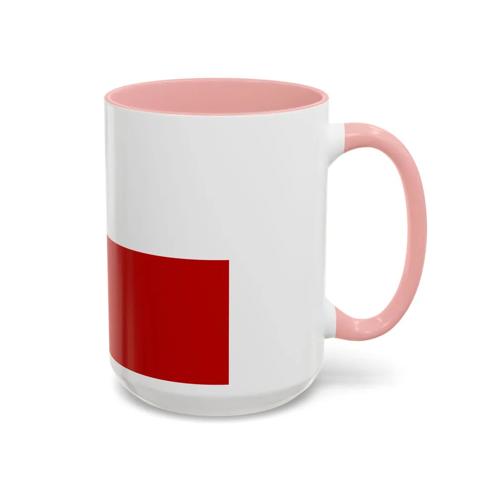 Flag of Gaeta Italy - Accent Coffee Mug-Go Mug Yourself