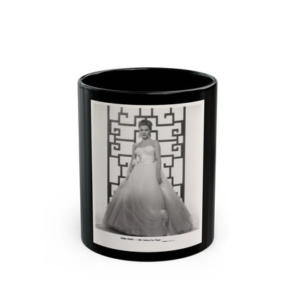 Debra Paget #613 - 8x10 B&W Full Body Glamour Promo Photo circa 50's (Vintage Female Icon) Black Coffee Mug-11oz-Go Mug Yourself