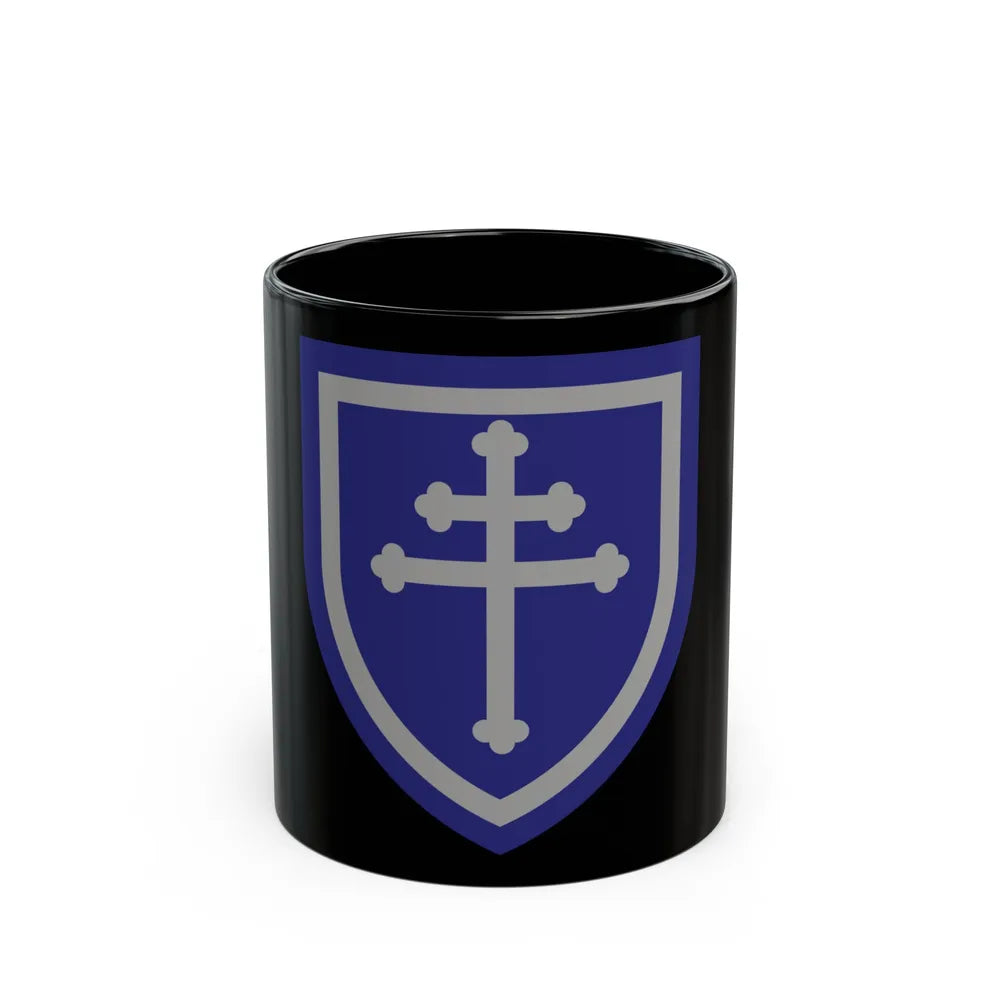 79th Infantry Division SSI (U.S. Army) Black Coffee Mug-11oz-Go Mug Yourself