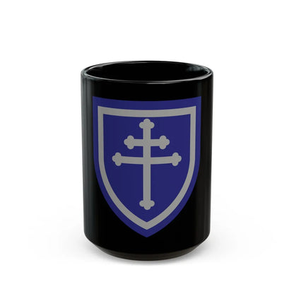 79th Infantry Division SSI (U.S. Army) Black Coffee Mug-15oz-Go Mug Yourself