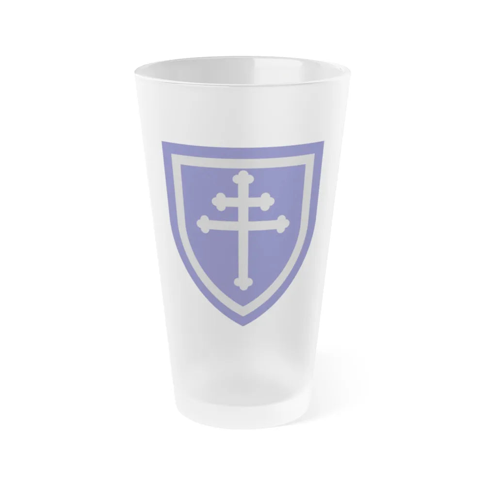 79th Infantry Division SSI (U.S. Army) Frosted Pint Glass 16oz-Go Mug Yourself