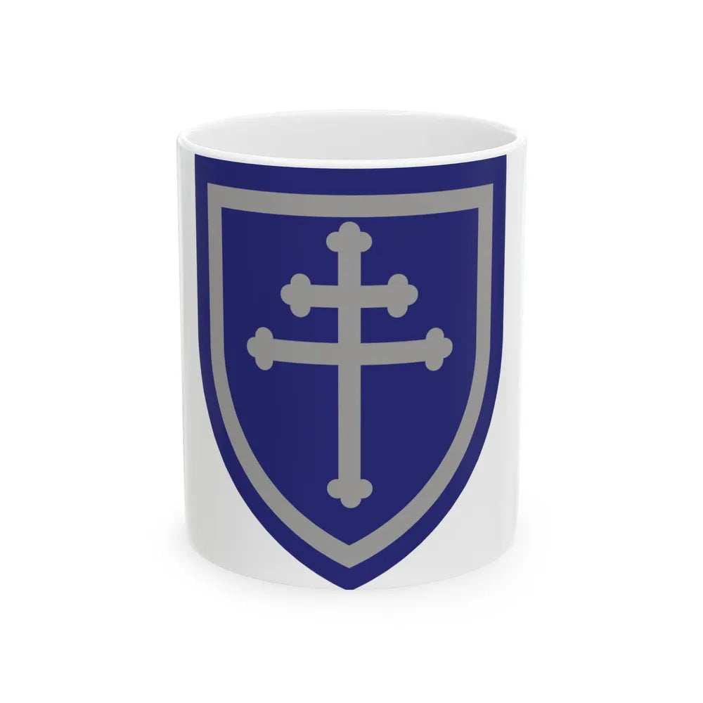 79th Infantry Division SSI (U.S. Army) White Coffee Mug-11oz-Go Mug Yourself