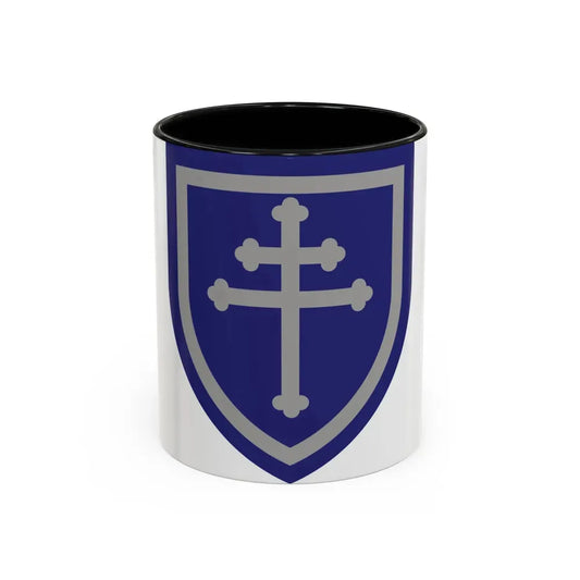 79th Infantry Division SSI (U.S. Army) Accent Coffee Mug 11oz Black - Go Mug Yourself