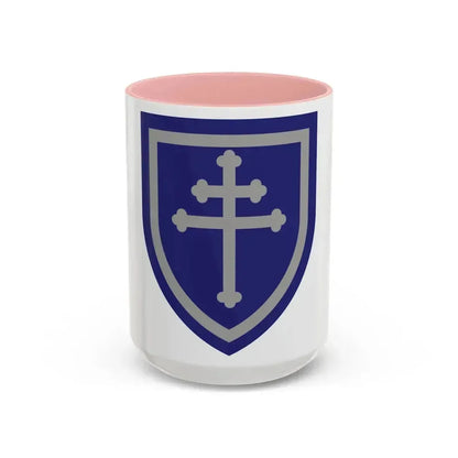 79th Infantry Division SSI (U.S. Army) Accent Coffee Mug 15oz Pink - Go Mug Yourself