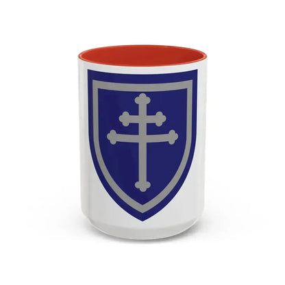 79th Infantry Division SSI (U.S. Army) Accent Coffee Mug 15oz Red - Go Mug Yourself
