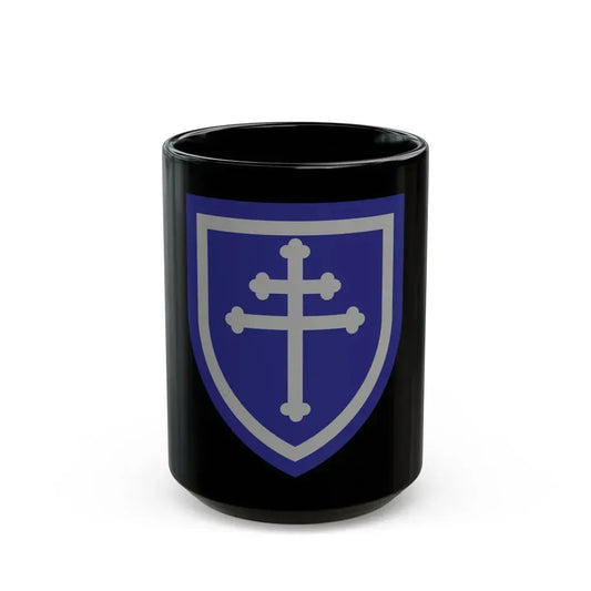 79th Infantry Division SSI (U.S. Army) Black Coffee Mug 15oz - Go Mug Yourself