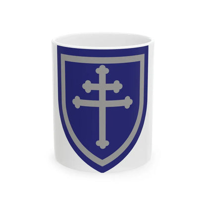 79th Infantry Division SSI (U.S. Army) White Coffee Mug 11oz - Go Mug Yourself