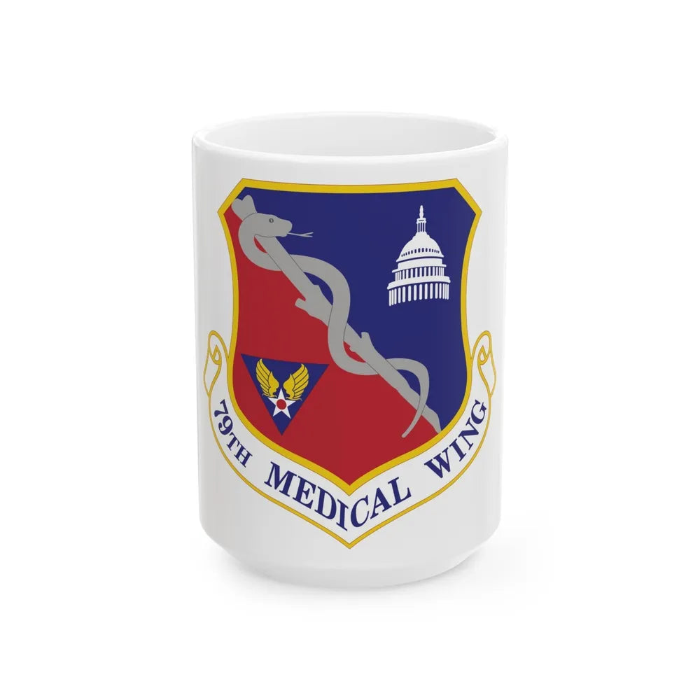 79th Medical Wing (U.S. Air Force) White Coffee Mug-15oz-Go Mug Yourself