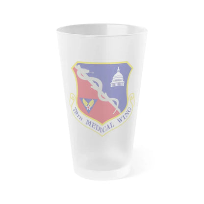 79th Medical Wing (U.S. Air Force) Frosted Pint Glass 16oz 16oz Frosted - Go Mug Yourself