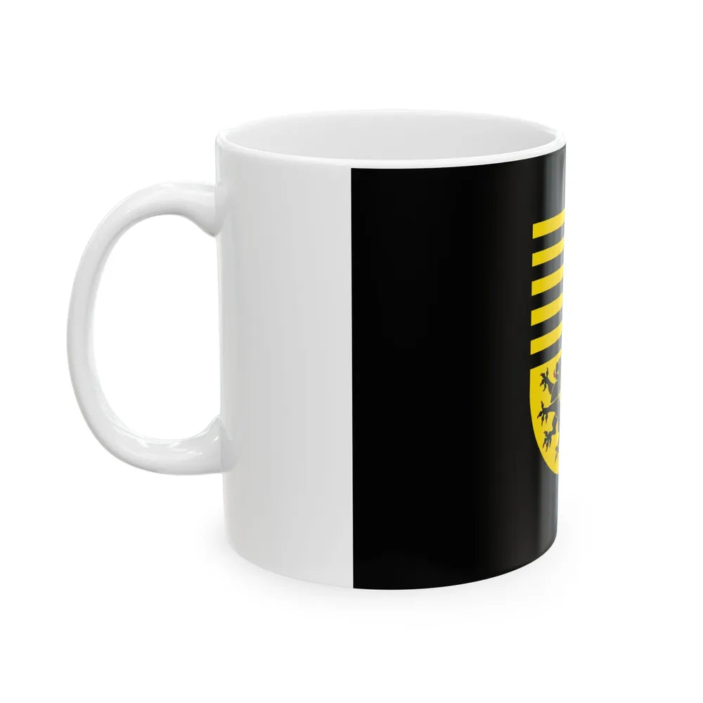 Flag of Elbe Elster Germany - White Coffee Mug-Go Mug Yourself