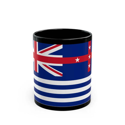 Upper Murray River Flag - Black Coffee Mug-11oz-Go Mug Yourself