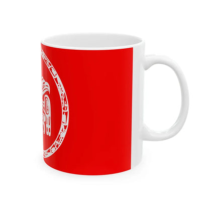 Council of the Haida Nation Flag - White Coffee Mug-Go Mug Yourself