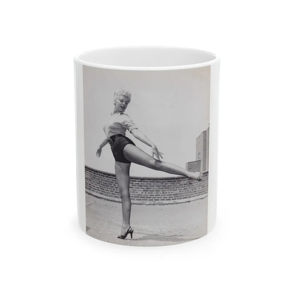 Barbara Nichols #508 (Vintage Female Icon) White Coffee Mug-11oz-Go Mug Yourself