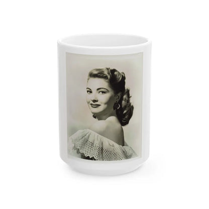 Lori Nelson #16 (Vintage Female Icon) White Coffee Mug-15oz-Go Mug Yourself