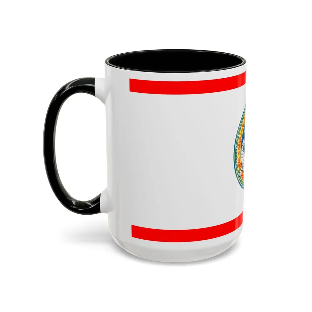 Flag of Almaty Kazakhstan - Accent Coffee Mug-Go Mug Yourself