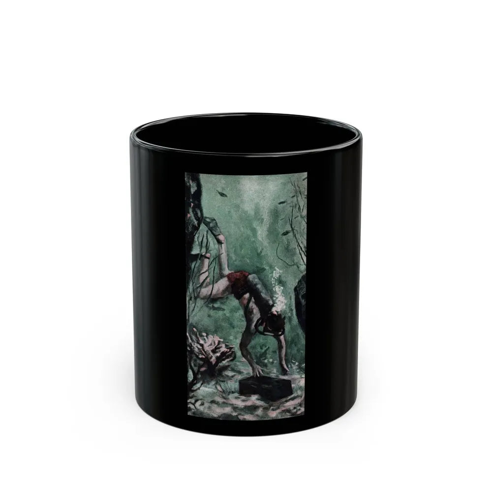 Full Fathom Five (2), Cosmopolitan, January 1956 - Black Coffee Mug-11oz-Go Mug Yourself