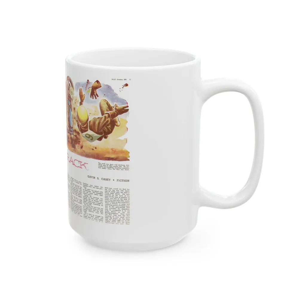 Dusty Track, Man Junior, October 1951 - White Coffee Mug-Go Mug Yourself