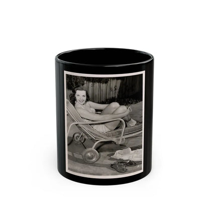 Jane Russell #132 (Vintage Female Icon) Black Coffee Mug-11oz-Go Mug Yourself