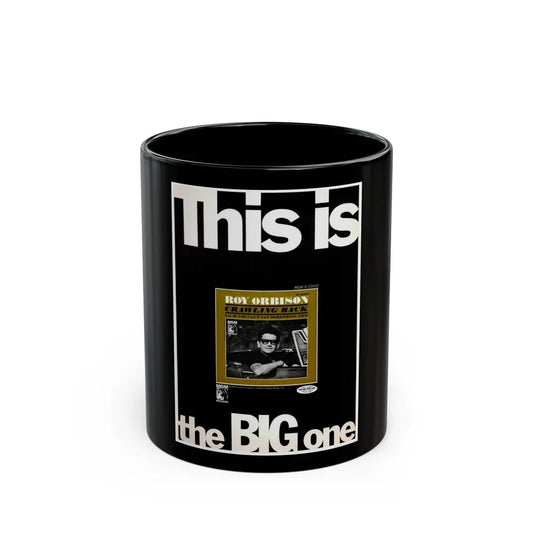 Roy Orbison 1965 (Music Poster) Black Coffee Mug-11oz-Go Mug Yourself