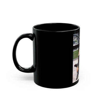 Caroline Munro #269 - Adam Mag. Nov. '68 (Vintage Female Icon) Black Coffee Mug-Go Mug Yourself