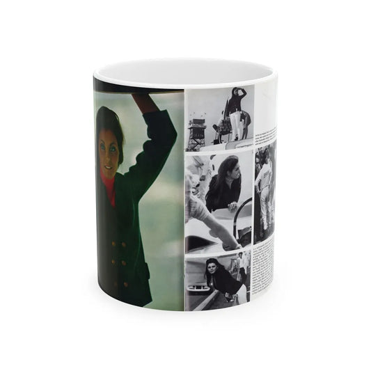 Victoria Vetri #159 - Victoria as Angela Dorian from Playboy Spread in September 1967 (Vintage Female Icon) White Coffee Mug-11oz-Go Mug Yourself