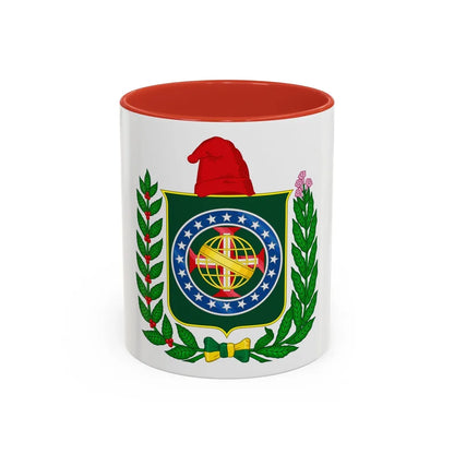 Republican Convention Brazil Emblem - Accent Coffee Mug-11oz-Red-Go Mug Yourself