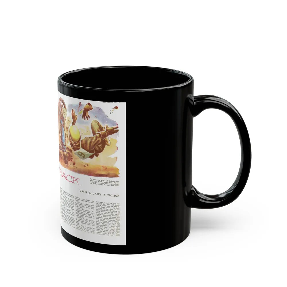 Dusty Track, Man Junior, October 1951 - Black Coffee Mug-Go Mug Yourself