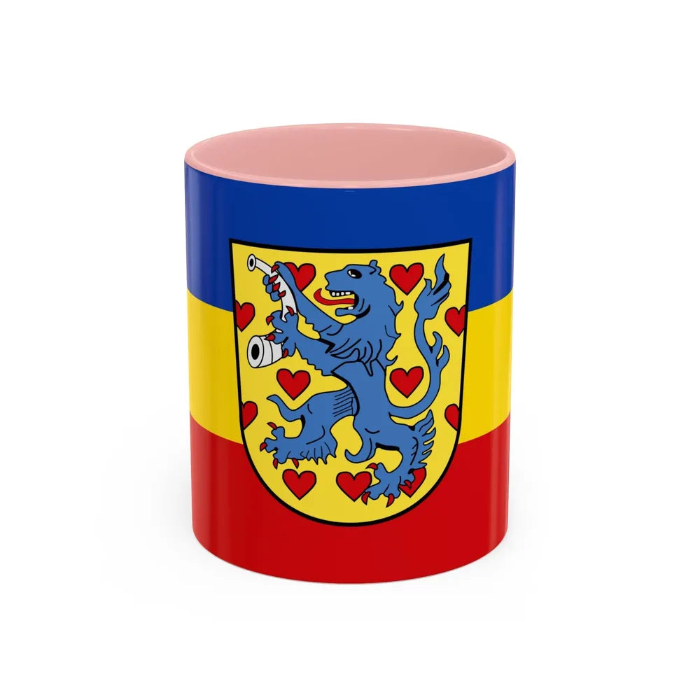 Flag of Gifhorn Germany - Accent Coffee Mug-11oz-Pink-Go Mug Yourself