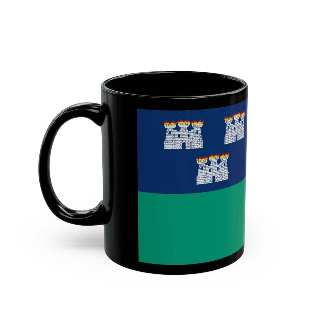 Flag of Dublin City Ireland - Black Coffee Mug-Go Mug Yourself