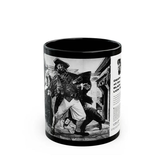 Death at the Black Lion Inn, Adventure, April 1959 - Black Coffee Mug-11oz-Go Mug Yourself