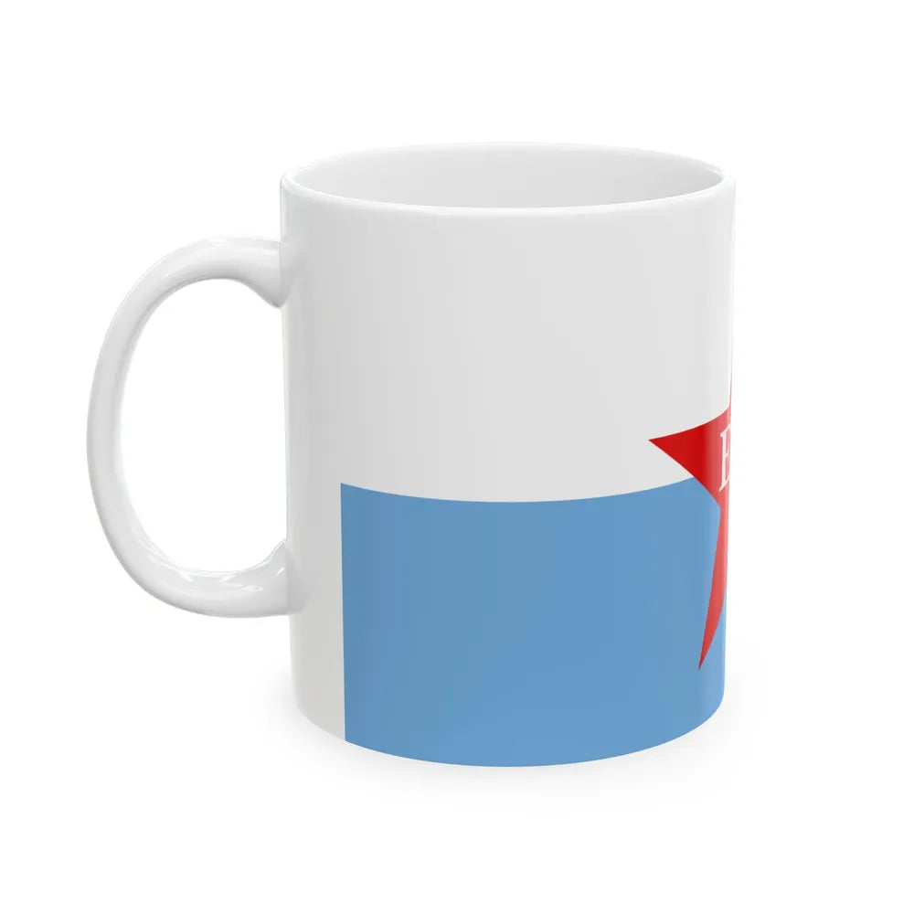 Flag of People's Revolutionary Army ERP - White Coffee Mug-Go Mug Yourself