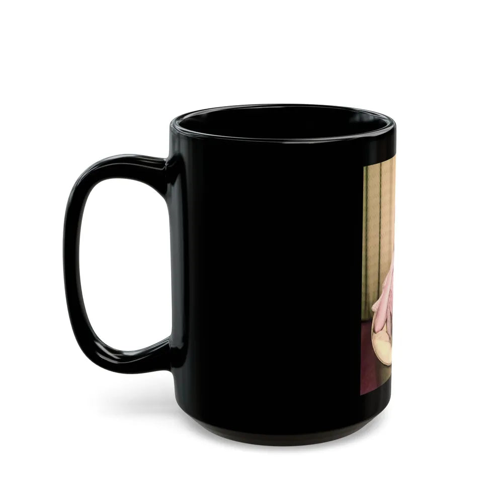 Jeanne Crain #123 (Vintage Female Icon) Black Coffee Mug-Go Mug Yourself