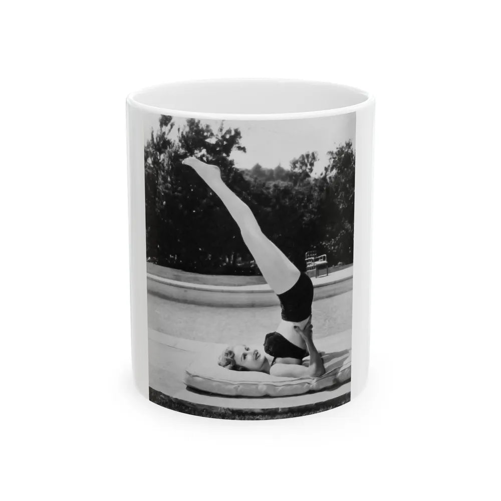 Carol Ohmart #67 (Vintage Female Icon) White Coffee Mug-11oz-Go Mug Yourself