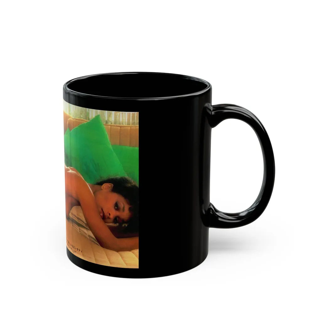 Ola Ray #101 (Vintage Female Icon) Black Coffee Mug-Go Mug Yourself