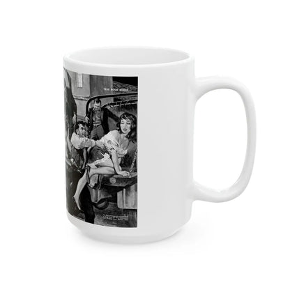 Death March Rescue Squad of Wild Man Capt. Lance, For Men Only, March 1961 - White Coffee Mug-Go Mug Yourself