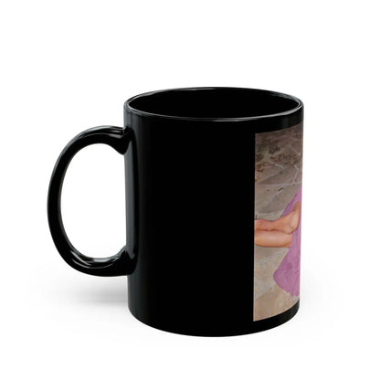 Greta Thyssen #91 (Vintage Female Icon) Black Coffee Mug-Go Mug Yourself