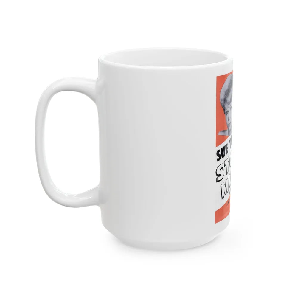 Sue Thompson 1965 (Music Poster) White Coffee Mug-Go Mug Yourself