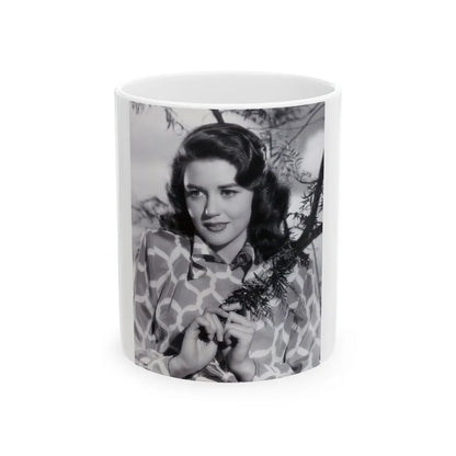 Dorothy Malone #131 (Vintage Female Icon) White Coffee Mug-11oz-Go Mug Yourself