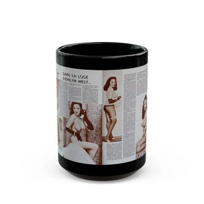 Evelyn West #19 (Vintage Female Icon) Black Coffee Mug-15oz-Go Mug Yourself