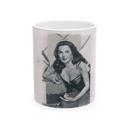 Patricia Medina #71 (Vintage Female Icon) White Coffee Mug-11oz-Go Mug Yourself