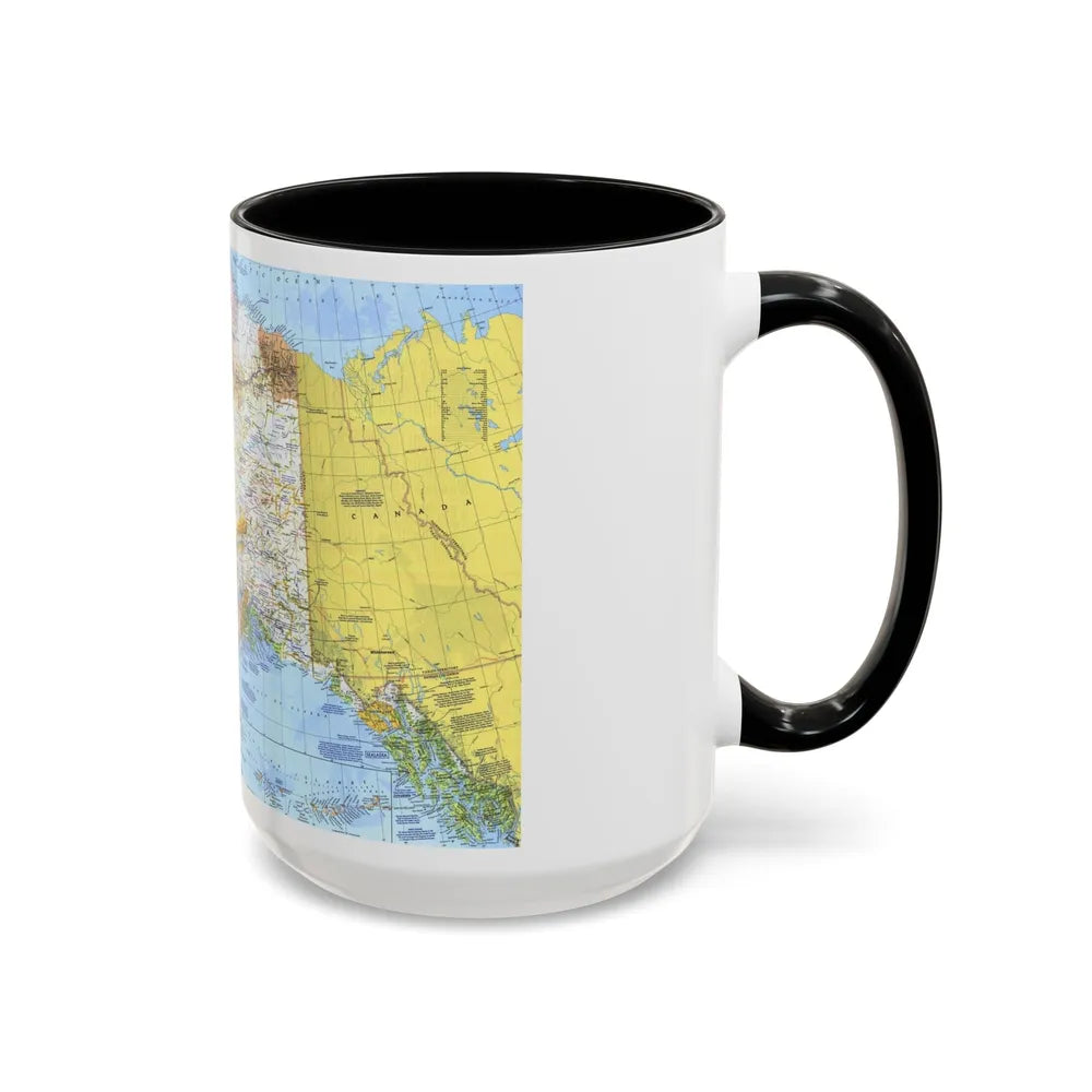 USA - Alaska (1975) (Map) Accent Coffee Mug-Go Mug Yourself