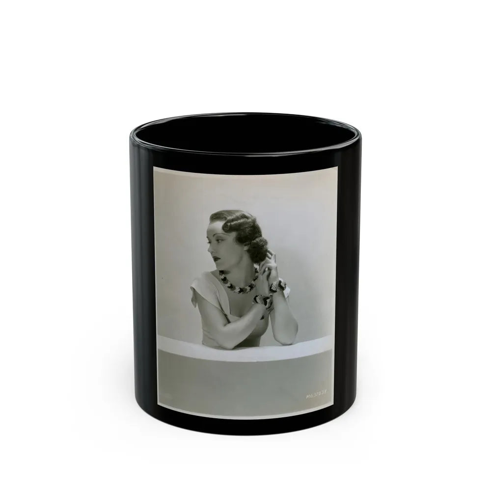 Fay Wray #203 (Vintage Female Icon) Black Coffee Mug-11oz-Go Mug Yourself