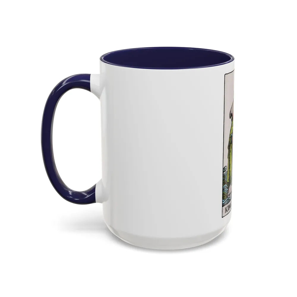 The King of Cups (Tarot Card) Accent Coffee Mug-Go Mug Yourself