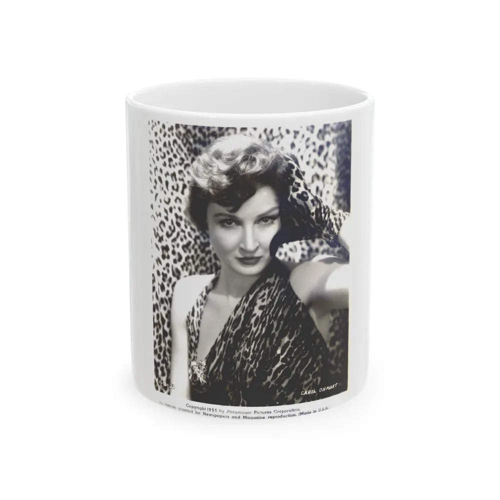 Carol Ohmart #03 (Vintage Female Icon) White Coffee Mug-11oz-Go Mug Yourself