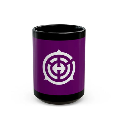 Flag of Musashino Tokyo Japan - Black Coffee Mug-15oz-Go Mug Yourself