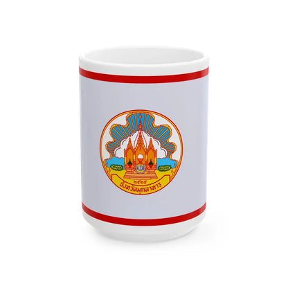 Flag of Mokdahan Province Thailand - White Coffee Mug-15oz-Go Mug Yourself